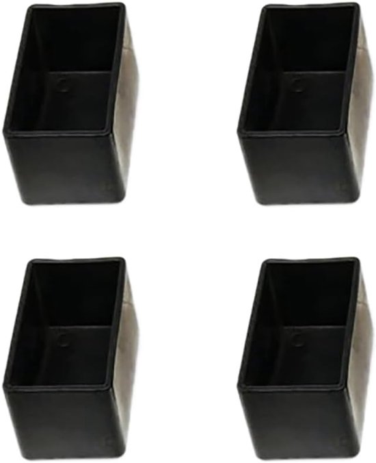 Wambere 8 Pcs Rectangular Chair Leg Caps Rectangular Chair Leg Caps Seat Leg Caps Floor Protection Smooth Cover - ShopVlot