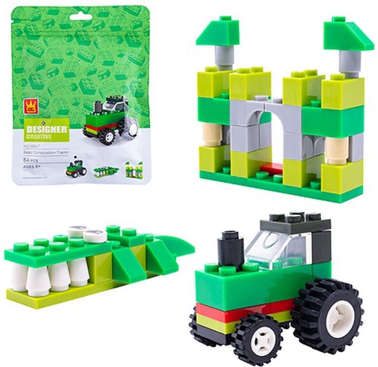 Wange Designer Creative 093-6 - Basis Constructie Tractor - Krokodil - Kasteel van WANGE