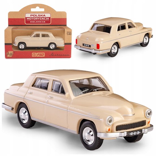 Warszawa 223 Model Auto 1:43 Beige - PRL Collectie van Merkloos