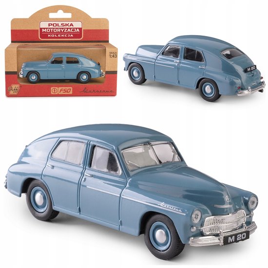 Warszawa M20 Modelauto 1:43 Metaal - PRL Collectie van Atlas