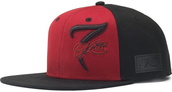 WCC West Coast Choppers Cap Kimi Raikkönen Script 7 Flatbill Hat Red/Black van Merkloos