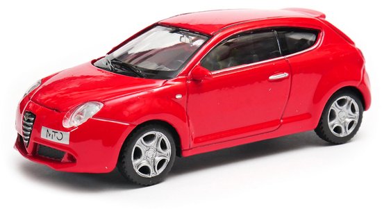 Welly 1:43 Alfa Romeo Mito Modelauto - Rood van Merkloos