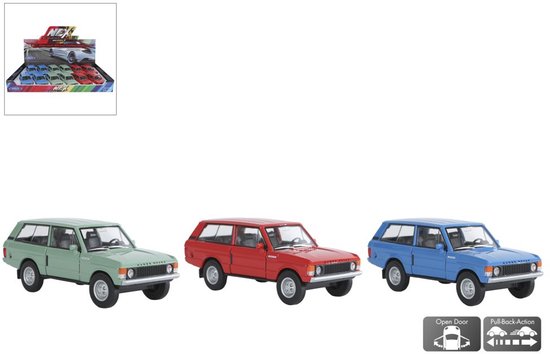 Welly 1970 Land Rover Range Rover verkoop per stuk die cast pull back motor 11,5 cm speelgoed auto van Merkloos
