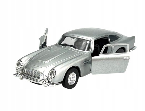 Welly Aston Martin DB5 1964 Zilver Metaal Schaal 1:34 Speelgoedauto van Merkloos