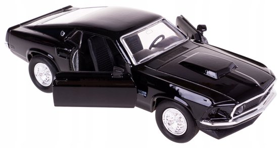 Welly Ford Mustang Boss 429 1969 Modelauto Schaal 1:34-39 Zwart van Welly