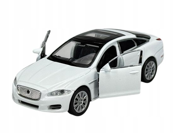 Welly Jaguar XJ Wit Metaal Model Auto Schaal 1:34 - 1:39 van Merkloos