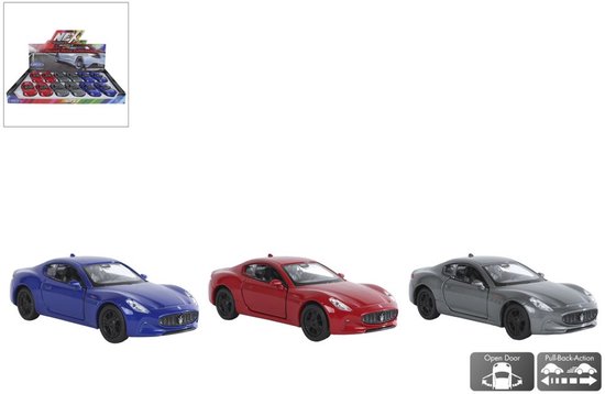 Welly Maserati Gran Turismo Folgore verkoop per stuk die cast pull back motor 12cm speelgoed auto van Welly