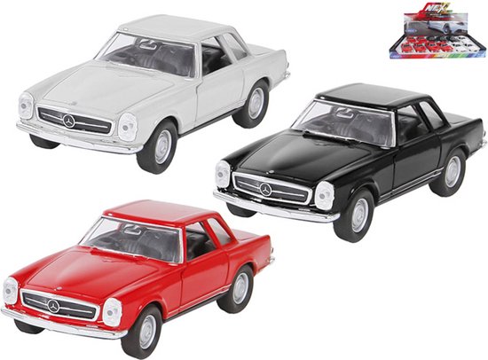 Welly Mercedes Benz 230SL 1963 die cast schaalmodel met pull back motortje 1:36 verkoop per stuk pagode van Welly