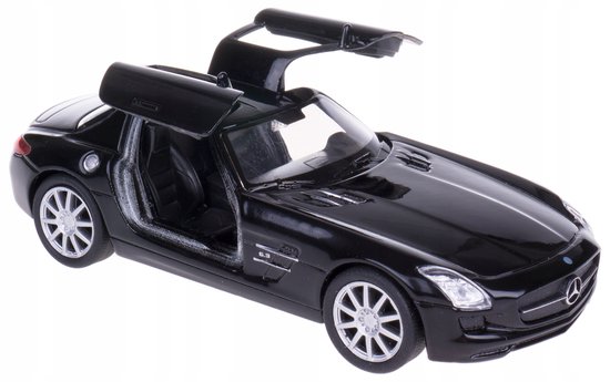 Welly Mercedes-Benz SLS AMG Model Auto Schaal 1:32 Metaal Zwart van Welly