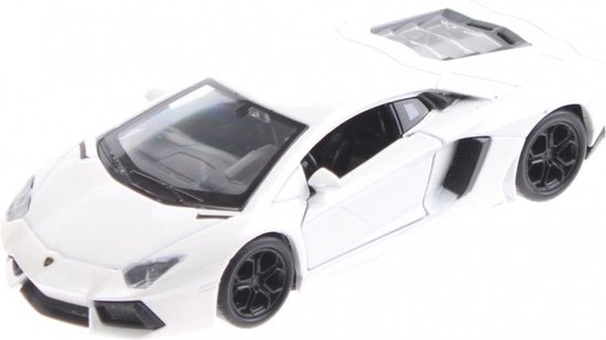 Welly Miniatuur Lamborghini Aventador Wit van Welly