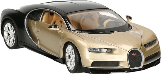 Welly Modelauto - Bugatti Chiron 2017 - goud - 19 x 8 x 5 cm van Merkloos
