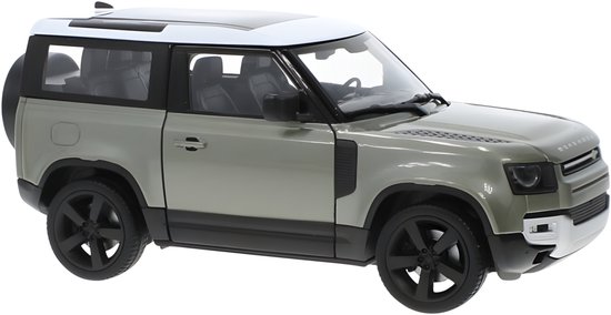 Welly Modelauto / speelgoedauto - Land Rover Defender 2020 - lichtgroen - 8 x 8 x 18 cm - schaalmodel van Welly