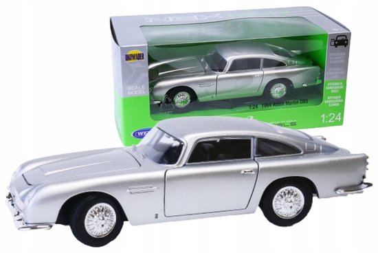 Welly Nex Aston Martin DB5 1:24 Metaal Zilver - Modelauto van Welly