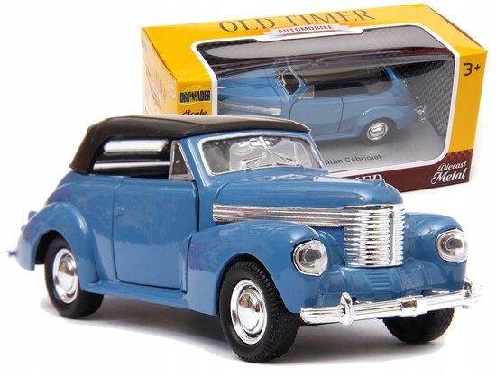 Welly Opel Kapitan 1938 Cabriolet 1:34 Metaal Blauw van Merkloos