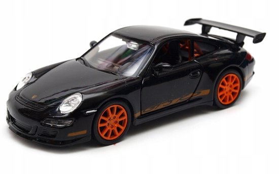 Welly Porsche 911 GT3 RS Modelauto Schaal 1:34-39 Zwart van Merkloos