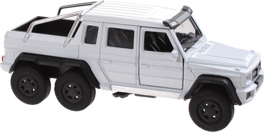 Welly Schaalmodel Mercedes-benz G63 Amg 6x6 Wit 13 Cm van Welly