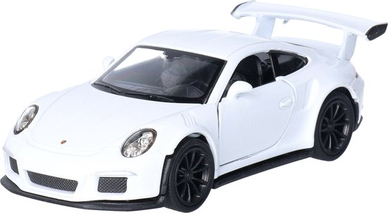 Welly Speelgoed Porsche auto - wit - die-cast metaal - 11 cm - Model 911 GT3 RS van Merkloos