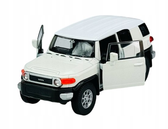 Welly Toyota FJ Cruiser Wit Metaal Modelauto 1:34 van Merkloos