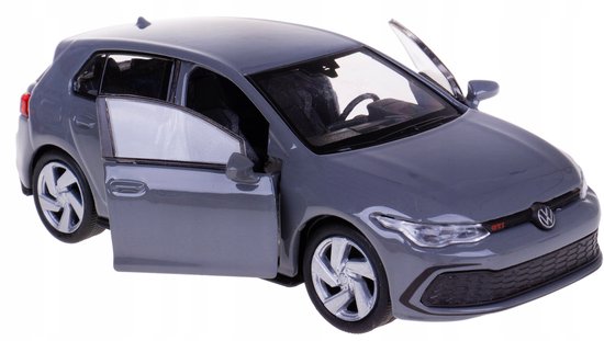 Welly Volkswagen Golf 8 GTI Modelauto Metaal 1:38 Grijs van Merkloos