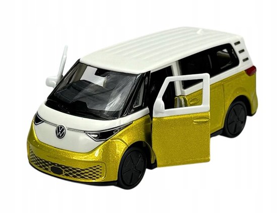 Welly Volkswagen ID. Buzz Metaal Model Auto 1:34 Wit-Geel van Welly