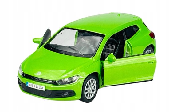 Welly Volkswagen Scirocco Groen Metaal 1:34-1:39 Model Auto van Merkloos