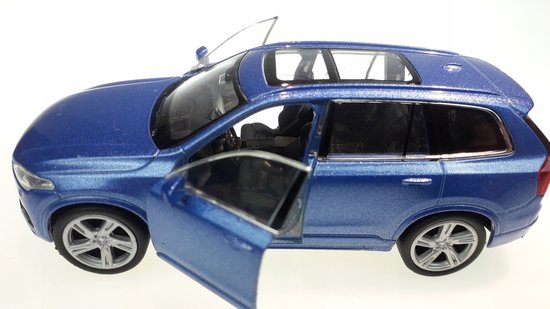 WELLY Volvo XC 90 2015 Metaal Model Auto 1:34 Blauw van Welly