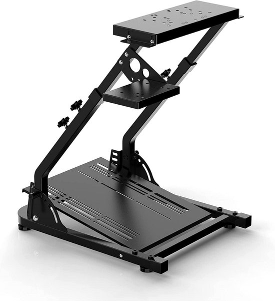 Wheel Stand – Voor Racestuur - Standaard Houder - Race Cockpit - Opvouwbaar - In Hoogte Verstelbaar – Voor Gameconsoles En PC (exclusief Stuur, Pedaal En Shifter) - Zwart