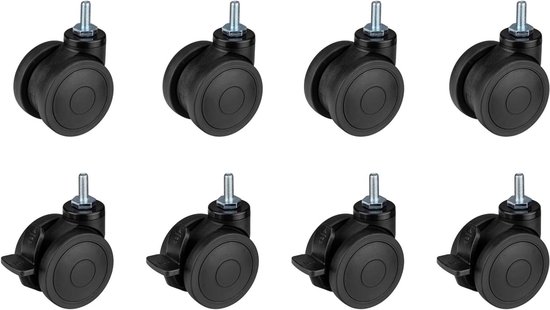 Wielen voor Cockpit - Oplage Wielen - Race Simulators - Set van Acht - 278 x 18 x 64 cm van Merkloos