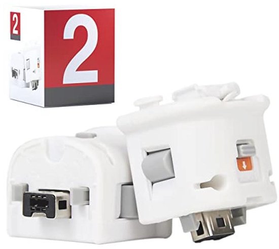 Wii Motion Plus Externe Adapter met Bewegingsmelder - 2 Stuks van Merkloos
