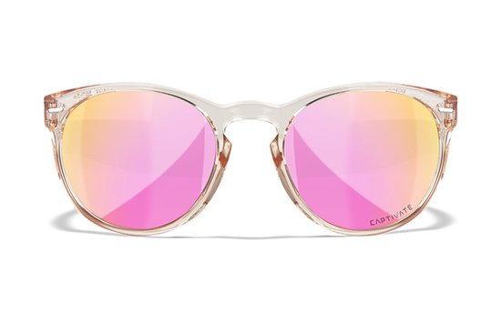 Wiley X COVERT dames zonnebril CAPTIVATE™ GEPOLARISEERDE ROSE SPIEGEL LENZEN van Wiley