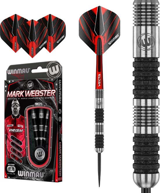 Winmau Mark Webster Special Edition 90% - Dartpijlen - 23 Gram van Winmau