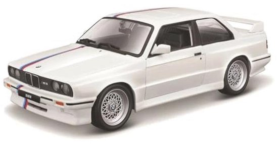 Witte BMW M3 (E30) Modelauto 1/24 voor Kinderen vanaf 3 Jaar van Merkloos