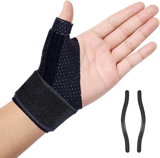 Wohn&lebe Duimbrace rechts duimsteun links hand rechts pols voor rizoartrose peesschedeontsteking duimstabilisator vingerpolsband voor verstuikingen, pijn, duimbrace, omkeerbaar