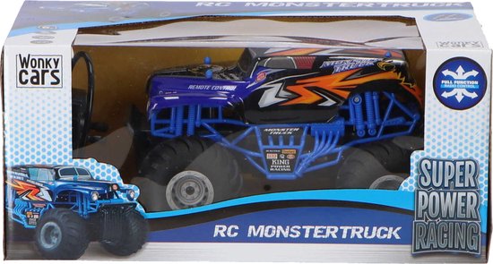 Wonky Cars RC Monstertruck Blue van Nikko