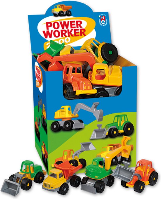 Worker Cars - Trucks of Shovels - Graafmachine - 1 stuks 26 cm van Polesie