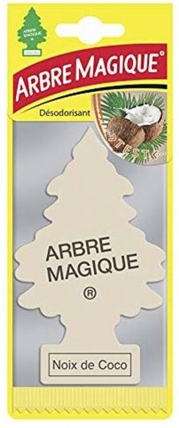 Wunderbaum kokosnootgeur - Luchtverfrisser - Voor in de auto - Geel van Wunderbaum