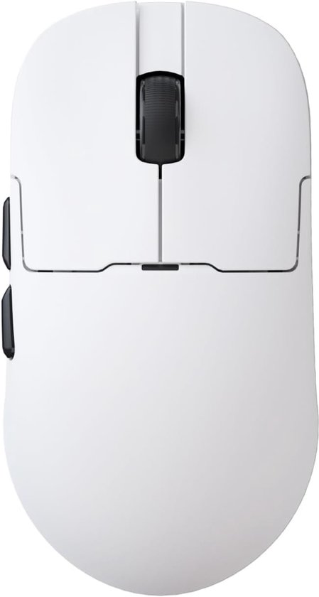 X AJAZZ AJ159 Draadloze Gaming Muis, Gaming Mouse voor Bedrade PC's 2.4G/USB - C, Oplaadbare Computermuis, Sensor PAW3395, 6 Instelbare DPI tot 26000 voor PC/Mac - Wit