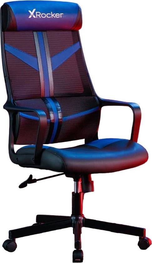 X-Rocker - Helix PC Gaming Mesh Stoel Blauw van X-Rocker