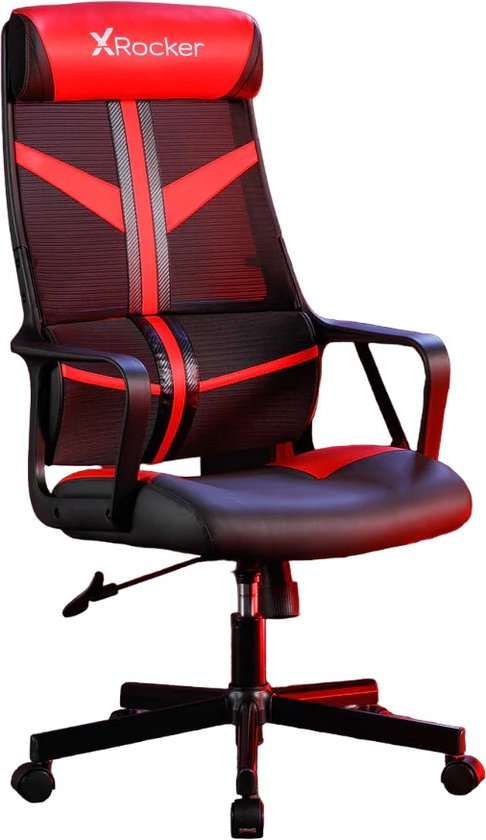 X-Rocker - Helix PC Gaming Mesh Stoel Rood van X-Rocker