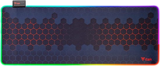 XL Gaming Muisenmat met RGB Verlichting en Antislip Basis van Merkloos