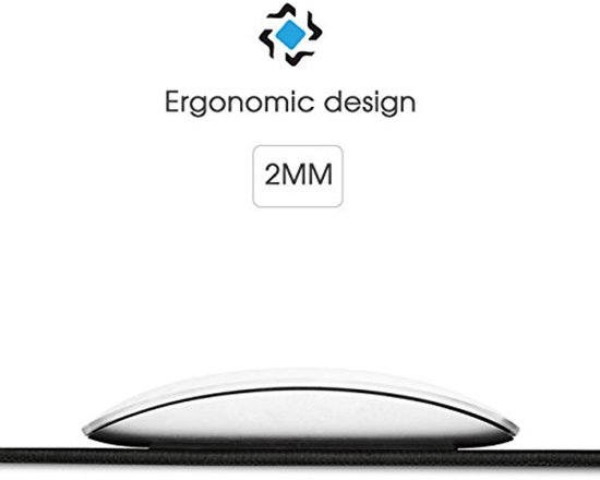 XL Gaming Muismat | Gaming Mousepad 350 x 260 x 2 mm | Verbeterde Snelheid en Precisie | Antislip Rubberen Basis van Merkloos