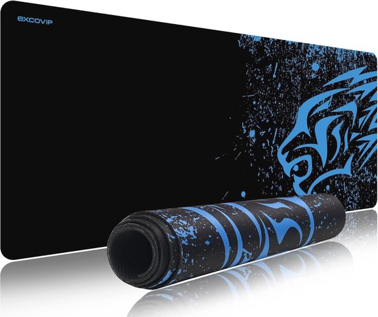 XL Gaming Muismat - Zwart Mousepad voor PC en Laptop - Antislip en Franjesvrije Randen - 700 × 300 mm van Merkloos