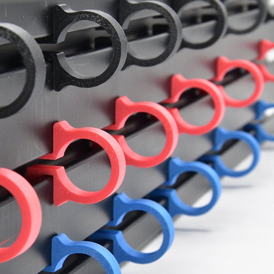 XL Kabelmanagement Clips voor Sim Rig | Extrusieprofiel 4040 / 4080 / 8020 | Sim Racing Accessoires - Kleur Groen / 80 - 80 stuks van Merkloos