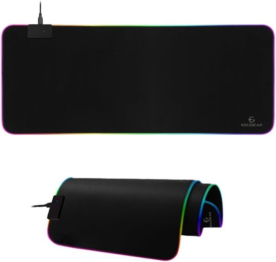 XL RGB Gaming Muismat 90x30cm - Waterdicht en Antislip - 14 Lichtstanden van Merkloos