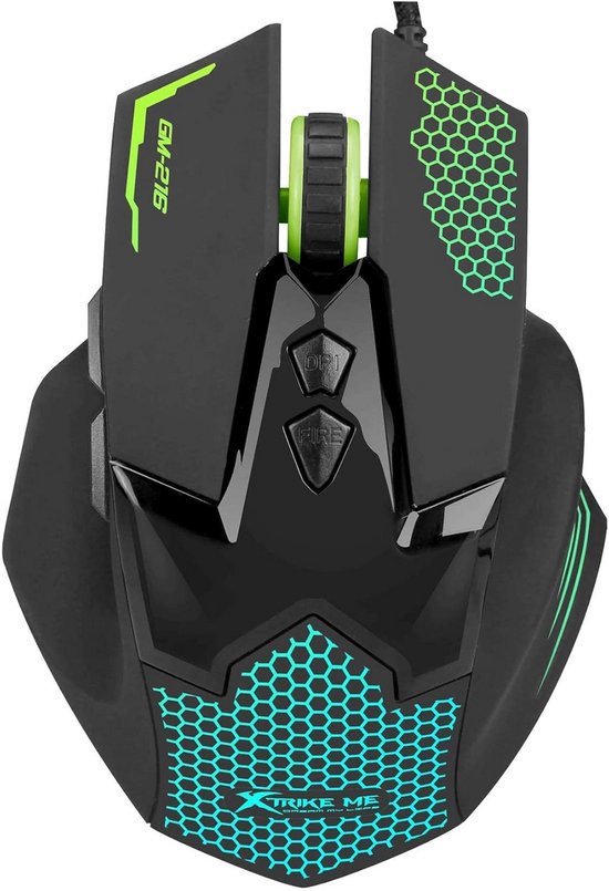 Xtrike Me GM-216 Optische Gaming Muis met Acht DPI-instellingen en 7-kleurige RGB-verlichting