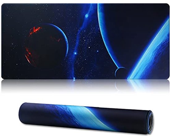 XXL Gaming Muismat 90x40 cm Antislip Bureau Pad met Gestikte Randen van Merkloos