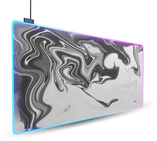 XXL Gaming Muismat Sakura Wit - 900 x 500mm Premium Muismat met Genaaide Randen en Antislip van Merkloos