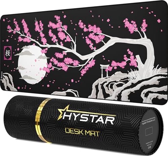 XXL Gamingmuismat - 36" x 16" | 5mm Dikte, Waterdicht, Glad Polyester en Natuurlijke Rubber Basis van Sidorenko