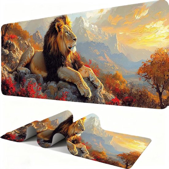 XXL Muismat - Bureaumat Gaming - Verbeteren Snelheid - Glad Lycra Oppervlak - 600 x 300 mm - Meerkleurig