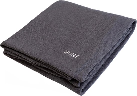 Yoga deken / meditatie deken eco antraciet - Pure van Yogitri